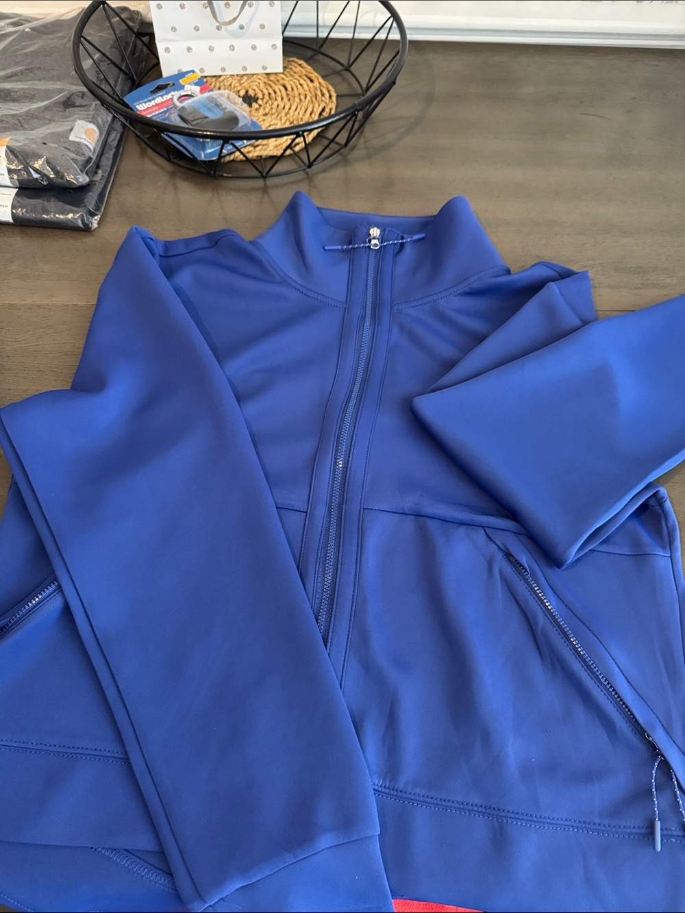 Apana Royal Blue Full-Zip Performance Jacket